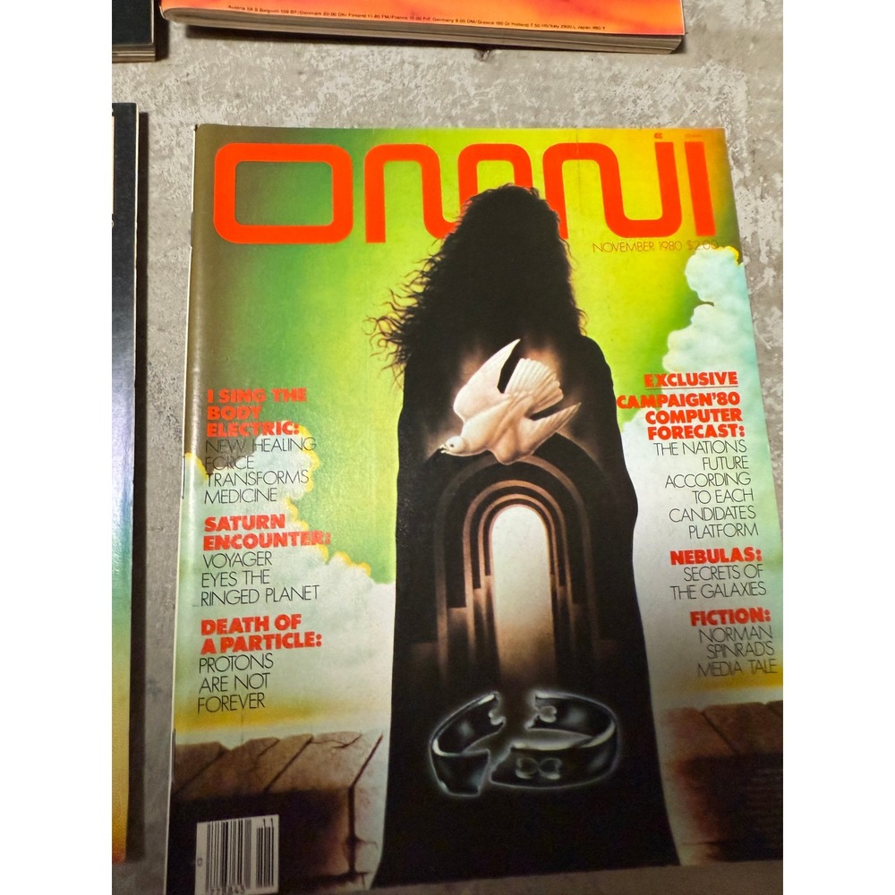 Lot of 10 Vintage OMNI Magazines 1980 Science Fiction Fact Carl Sagan 2nd Anniv - Picture 10 of 16